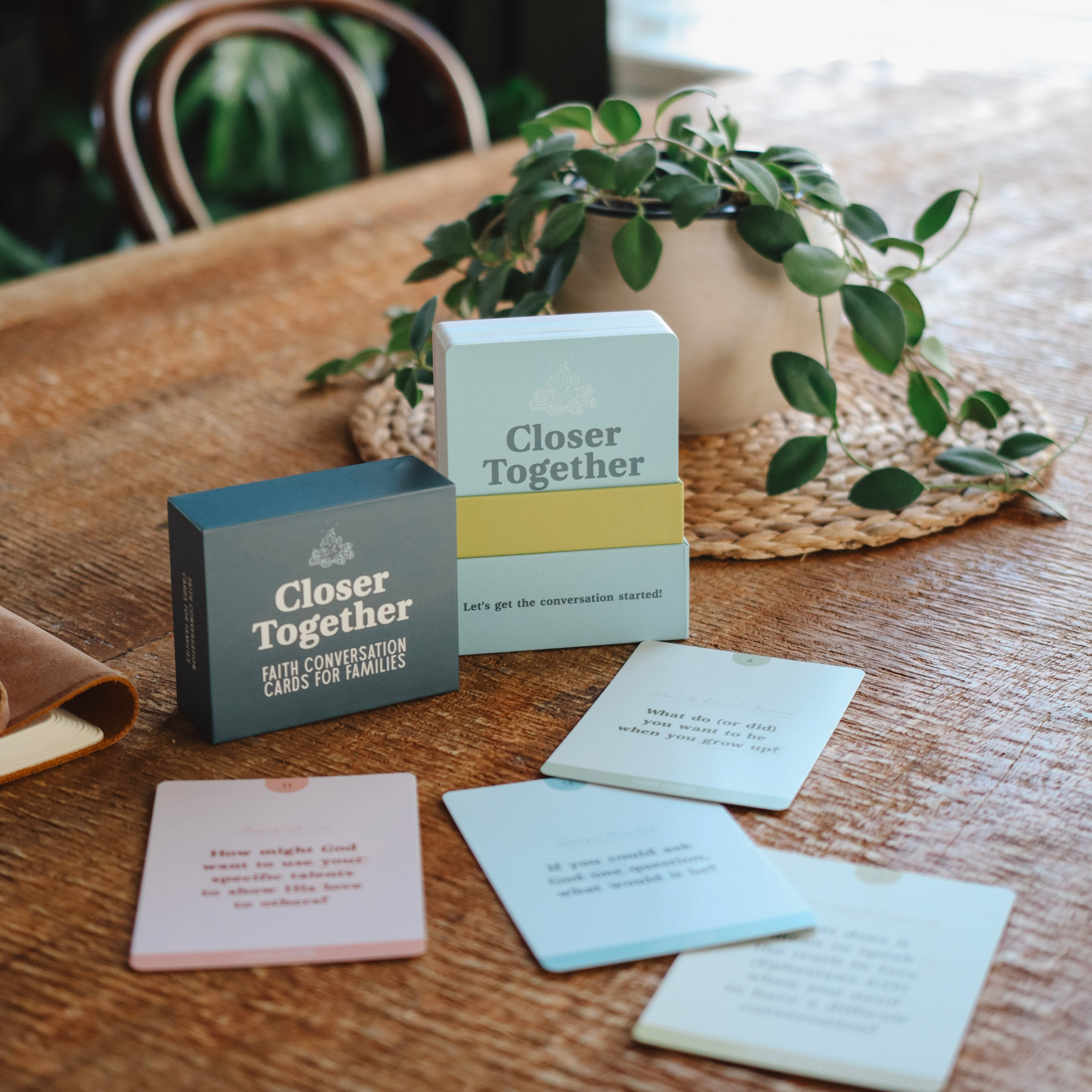 Closer Together: Faith Conversation Cards for Families