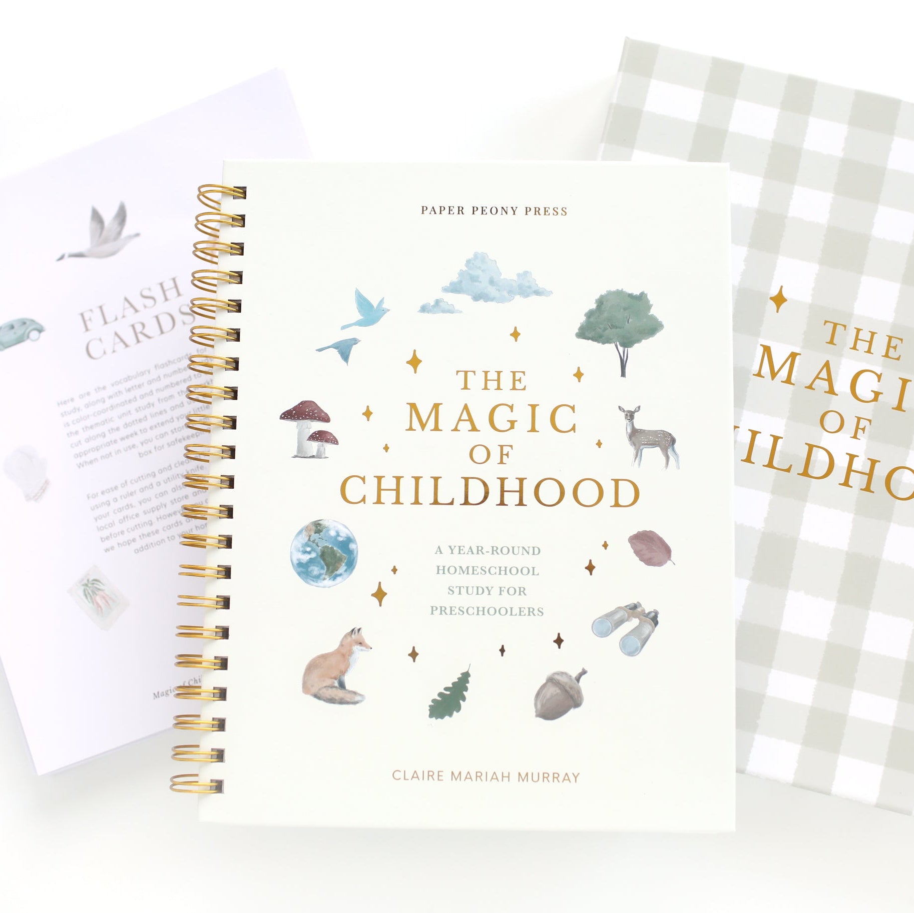 Three books titled 'The Magic of Childhood' on a white background